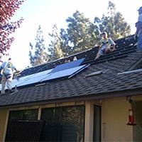 solar panel installation